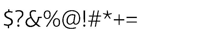 Kootenay Light Font OTHER CHARS