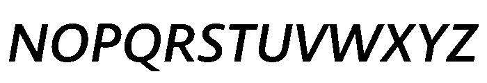 Kootenay Semi Bold Italic Font UPPERCASE