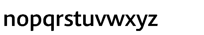 Kootenay Semi Bold Font LOWERCASE