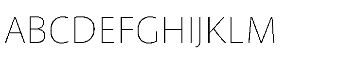 Kootenay Thin Font UPPERCASE