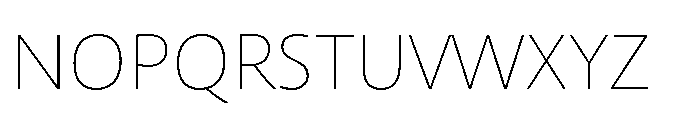 Kootenay Thin Font UPPERCASE