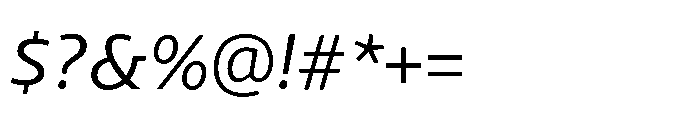 Kootenay Variable Italic Font OTHER CHARS