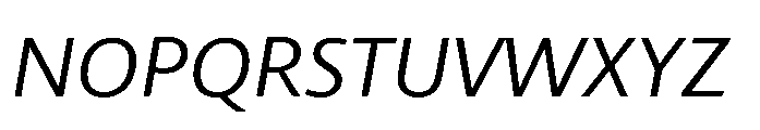 Kootenay Variable Italic Font UPPERCASE