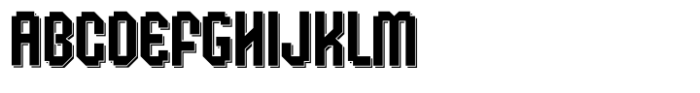 Kop End Qubicle Shadow Font UPPERCASE