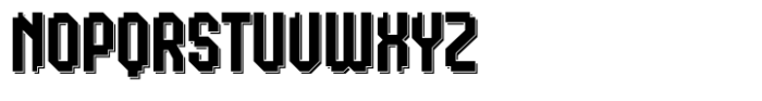 Kop End Qubicle Shadow Font UPPERCASE