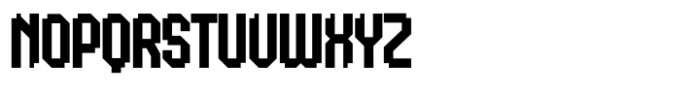 Kop End Qubicle Font LOWERCASE