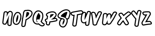 Kopeth Outline Font UPPERCASE
