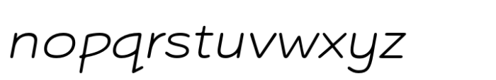 Kopik Light Italic Font LOWERCASE