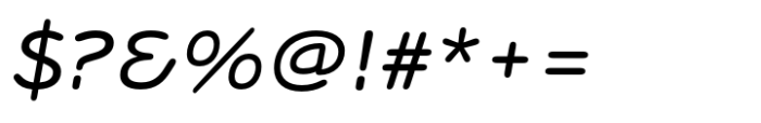 Kopik Regular Italic Font OTHER CHARS