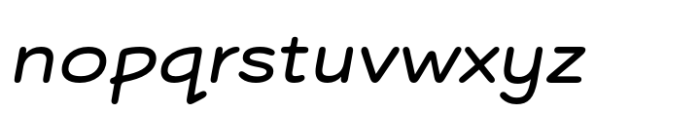Kopik Regular Italic Font LOWERCASE