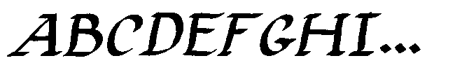 Kopist Bold Italic Font UPPERCASE