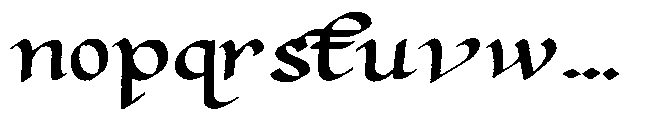 Kopist Bold Font LOWERCASE