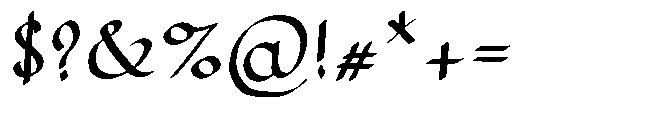 Kopist Regular Font OTHER CHARS