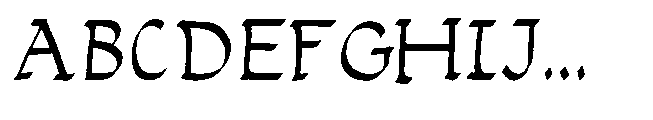 Kopist Regular Font UPPERCASE