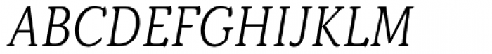 Kopius Light Italic Font UPPERCASE