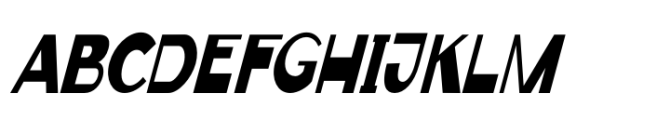 Kopluck Sans Italic Font UPPERCASE