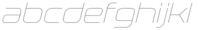 Korataki UltraLight Italic Font LOWERCASE