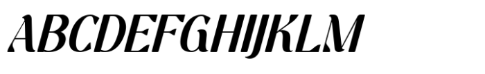 Korbiya Italic Font UPPERCASE