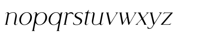 Korcy Oblique Font LOWERCASE