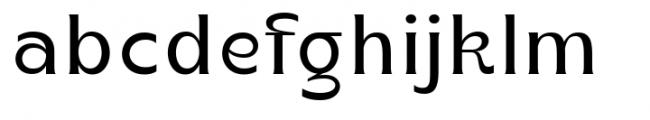 Korde Regular Condensed Font LOWERCASE