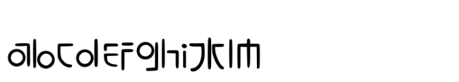 KoreanJeju Regular Font LOWERCASE