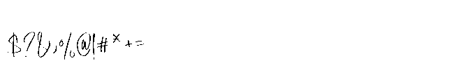 Korelasi Signature Font OTHER CHARS