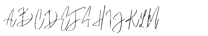Korelasi Signature Font UPPERCASE