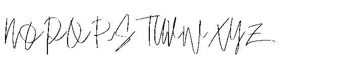 Korelasi Signature Font UPPERCASE