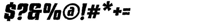 Korga Italic Rough Font OTHER CHARS