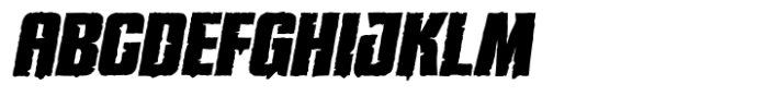 Korga Italic Rough Font UPPERCASE