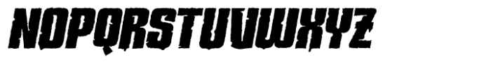 Korga Italic Rough Font UPPERCASE