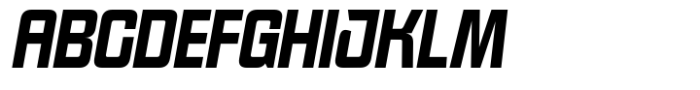 Korga Italic Font UPPERCASE