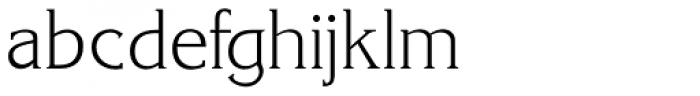 Korinth Serial ExtraLight Font LOWERCASE