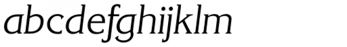 Korinth Serial Light Italic Font LOWERCASE