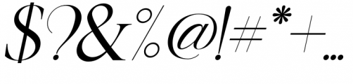 Korner Display Italic Font OTHER CHARS