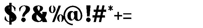 Korners Black Font OTHER CHARS