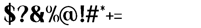 Korners Bold Font OTHER CHARS