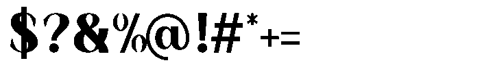Korners Extra Bold Font OTHER CHARS