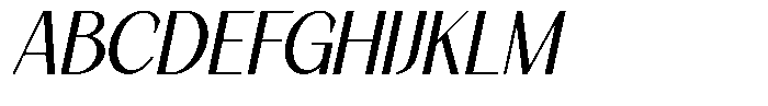 Korners Italic Font UPPERCASE
