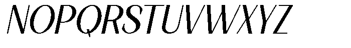 Korners Italic Font UPPERCASE