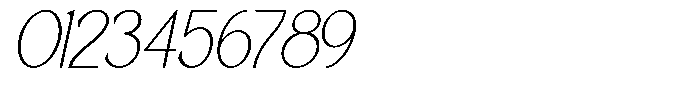 Korners Thin Italic Font OTHER CHARS