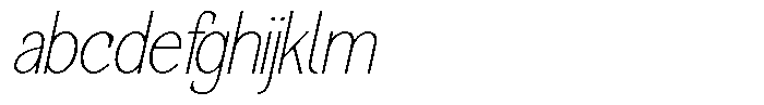 Korners Thin Italic FONT