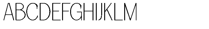 Korners Thin Font UPPERCASE