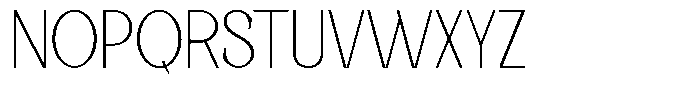 Korners Thin Font UPPERCASE