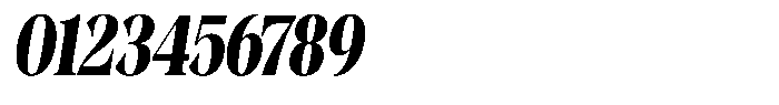 Kornesia  Black Condensed Oblique Font OTHER CHARS