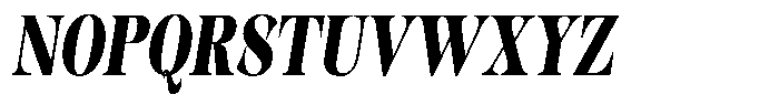 Kornesia  Black Condensed Oblique Font UPPERCASE