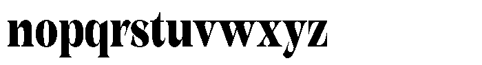 Kornesia  Black Condensed Font LOWERCASE