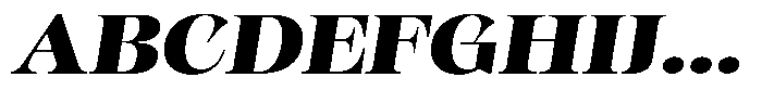 Kornesia  Black Expanded Oblique Font UPPERCASE