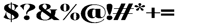 Kornesia  Black Expanded Font OTHER CHARS