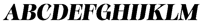 Kornesia  Black Oblique Font UPPERCASE